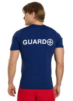 Watermen Men's Guard Short Sleeve Surf Shirt -Swimwear Outlet 8852114669736 navy 3a