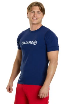 Watermen Men's Guard Short Sleeve Surf Shirt -Swimwear Outlet 8852114669736 navy 4a