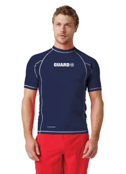 Watermen Unisex Classic Guard Short Sleeve Rash Guard 34 Watermen Unisex Classic Guard Short Sleeve Rash Guard -Swimwear Outlet 8852114735272 navy
