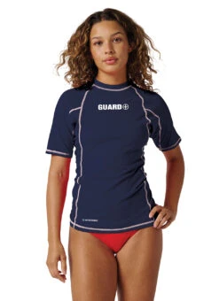Watermen Unisex Classic Guard Short Sleeve Rash Guard 37 Watermen Unisex Classic Guard Short Sleeve Rash Guard -Swimwear Outlet 8852114735272 navy 3a