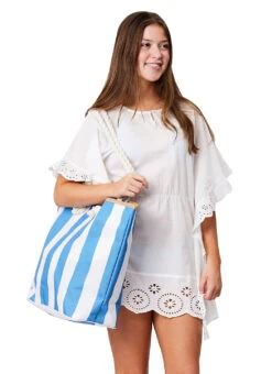 Snapper Rock Stripe Beach Bag -Swimwear Outlet 8857716588712 2t