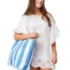 Snapper Rock Stripe Beach Bag 1 Snapper Rock Stripe Beach Bag -Swimwear Outlet 8857716588712 navy
