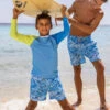 Snapper Rock Boys' Jawsome Waves Swim Trunk (Little Kid, Big Kid) 1 Snapper Rock Boys' Jawsome Waves Swim Trunk (Little Kid, Big Kid) -Swimwear Outlet 8857717047464 2t
