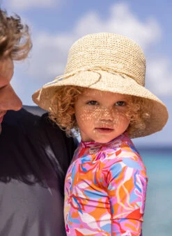 Snapper Rock Kids' Wide Brim Packable Sun Hat -Swimwear Outlet 8857717407912 natural 2a