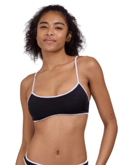 JOLYN Women's Amanda Scoop Neck Bikini Top 32 JOLYN Women's Amanda Scoop Neck Bikini Top -Swimwear Outlet 8859410956456 blackwhite