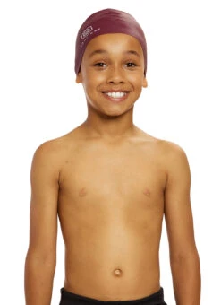 SOUL CAP Kids' Swim Cap 36 SOUL CAP Kids' Swim Cap -Swimwear Outlet 8872115011752 burgundy 5a