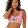 Roxy Women's Tapestry Patchwork Convertible Bralette Bikini Top 1 Roxy Women's Tapestry Patchwork Convertible Bralette Bikini Top -Swimwear Outlet 8885190656168 2t