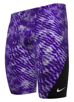 Nike Men's Hydrastrong Pool Lanes Jammer Swimsuit 31 Nike Men's Hydrastrong Pool Lanes Jammer Swimsuit -Swimwear Outlet 8890972111016 courtpurple 1a