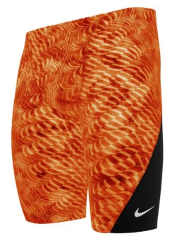 Nike Men's Hydrastrong Pool Lanes Jammer Swimsuit 27 Nike Men's Hydrastrong Pool Lanes Jammer Swimsuit -Swimwear Outlet 8890972111016 teamorange 1a