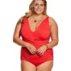 Michael Kors Swimwear Plus Size Solid Deep V Twist One Piece Swimsuit 1 Michael Kors Swimwear Plus Size Solid Deep V Twist One Piece Swimsuit -Swimwear Outlet 8904058634408 2t