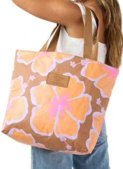 ALOHA Pua Waikiki Day Tripper Tote -Swimwear Outlet 8930199896232 toffee 3a